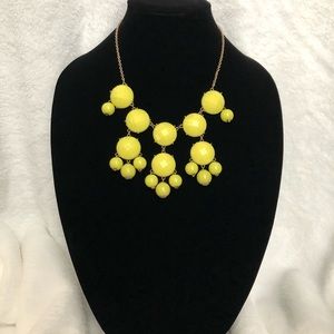 Neon yellow bubble necklace
